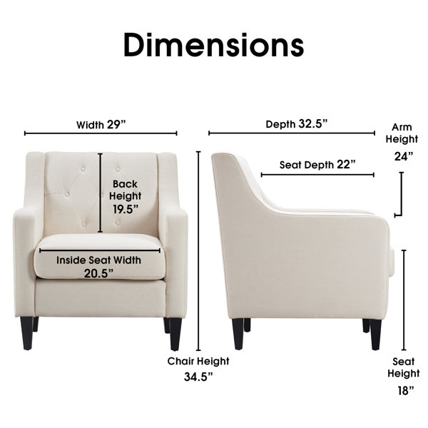 Serta nina 2025 tufted accent chair